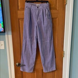 Wrangler Women's Teen Girl Size W 25 L 28 Purple Corduroy Pleated Barrel Pants